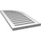 Ekena Millwork Quarter Round Top Right Surface Mount PVC Gable Vent w/ 2"W x 1-1/2"P Brickmould Frame, 16"W x 34"H GVPQR16X3402SF - alternate 2
